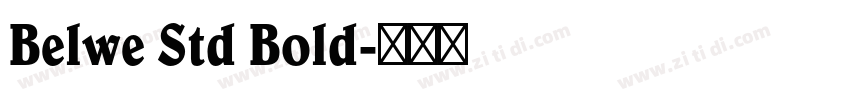 Belwe Std Bold字体转换
